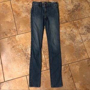 Hollister Size 0L Blue Skinny Jean Leggings